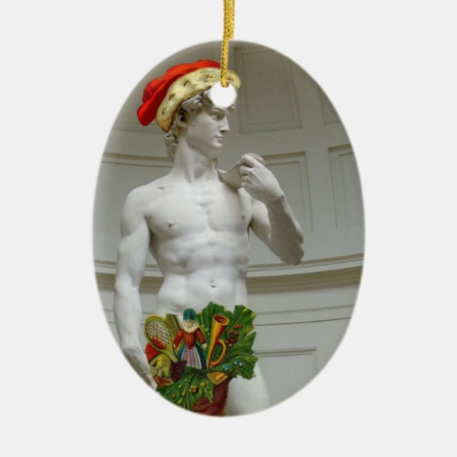 Weihnachtsverzierung Davids Sankt Keramik Ornament (Vorne)