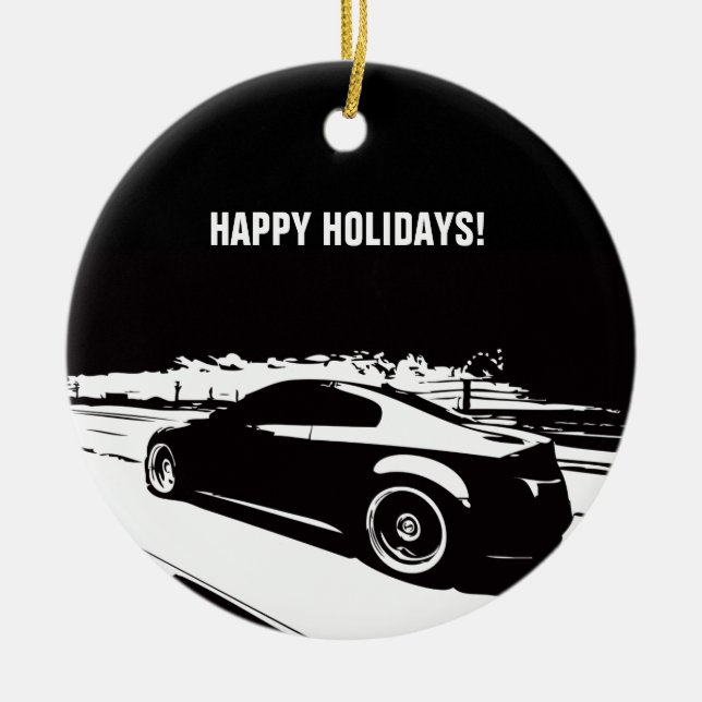 Weihnachtsverzierung des Coupé-G35 Keramikornament (Vorne)