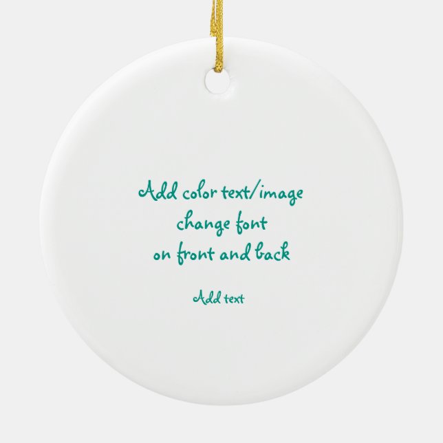 Weihnachtsverzierung durch Bonhovey addieren Keramikornament (Hinten)