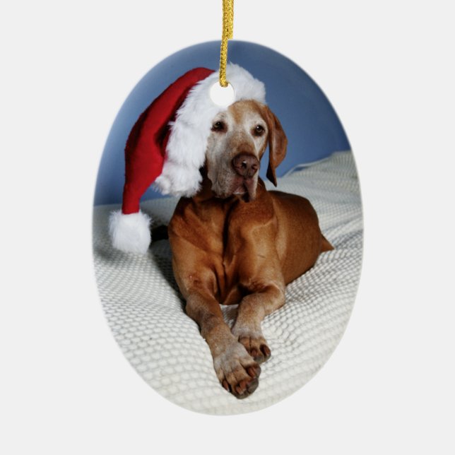 Weihnachtsverzierung (Flynn) Keramik Ornament (Vorne)