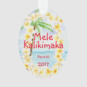 Weihnachtsverzierung Hawaiis Mele Kalikimaka Ornament