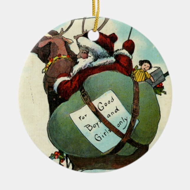 Weihnachtsverzierung Keramikornament (Vorne)
