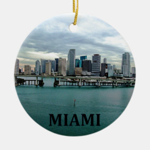 Weihnachtsverzierung Miamis Florida Keramikornament