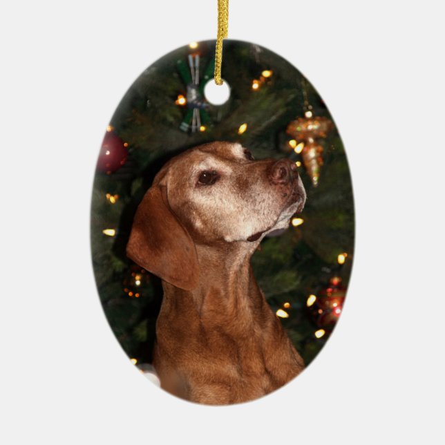 Weihnachtsverzierung (Paris) Keramikornament (Vorne)