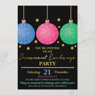 Weihnachtsverzierung - Party Einladung