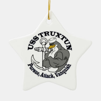 Weihnachtsverzierung USSs TRUXTUN Keramik Ornament