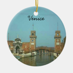 Weihnachtsverzierung Venedigs Italien Keramikornament