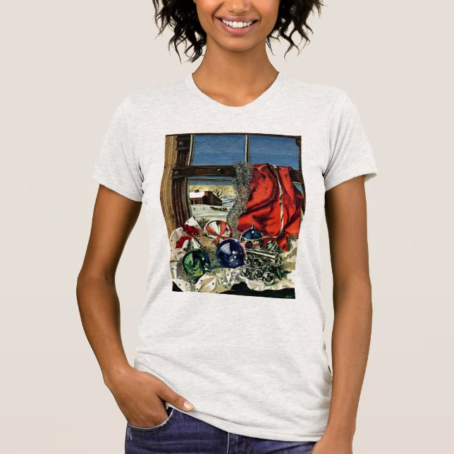 Weihnachtsverzierungen T-Shirt (Vorderseite)