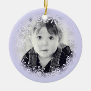 Weihnachtsverzierungs-wunderliche lila keramikornament