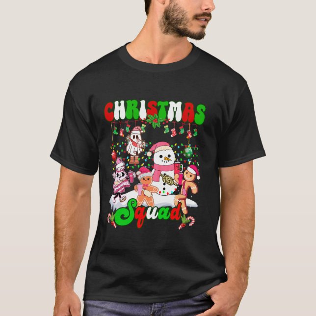 Weihnachtsviertel Funny Boujee Gingerbread Xm T-Shirt (Vorderseite)
