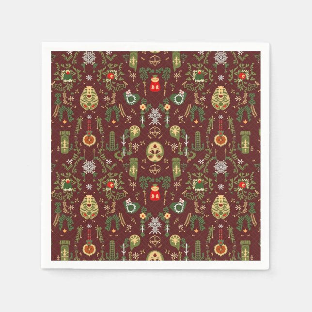 Weihnachtsviette Serviette (Vorderseite)