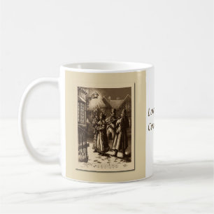 WeihnachtsVintage Carol-Sänger, Musiker-Schale Kaffeetasse