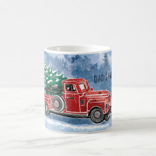 WeihnachtsVintage LKW-Szene Kaffeetasse