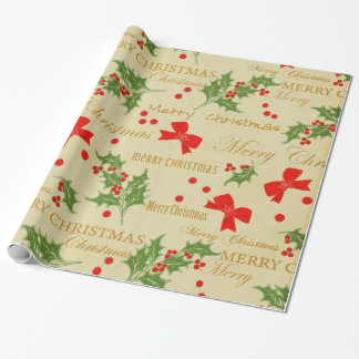 WeihnachtsVintages Geschenk-Verpackungspapier Geschenkpapier