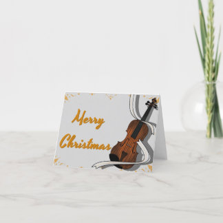 Weihnachtsviolin Dankeskarte