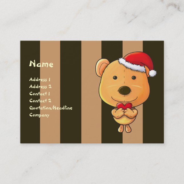 WeihnachtsVisitenkarte Visitenkarte (Vorderseite)