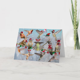 Weihnachtsvögel Feiertagskarte