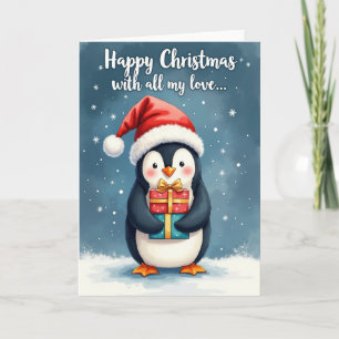 Weihnachtsvogel-Geschenkkarte Karte
