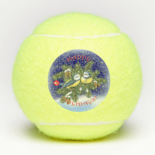 Weihnachtsvögel Tennisbälle