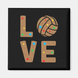Weihnachtsvolleyball Liebe Weihnachtsmann Weihnach Magnet