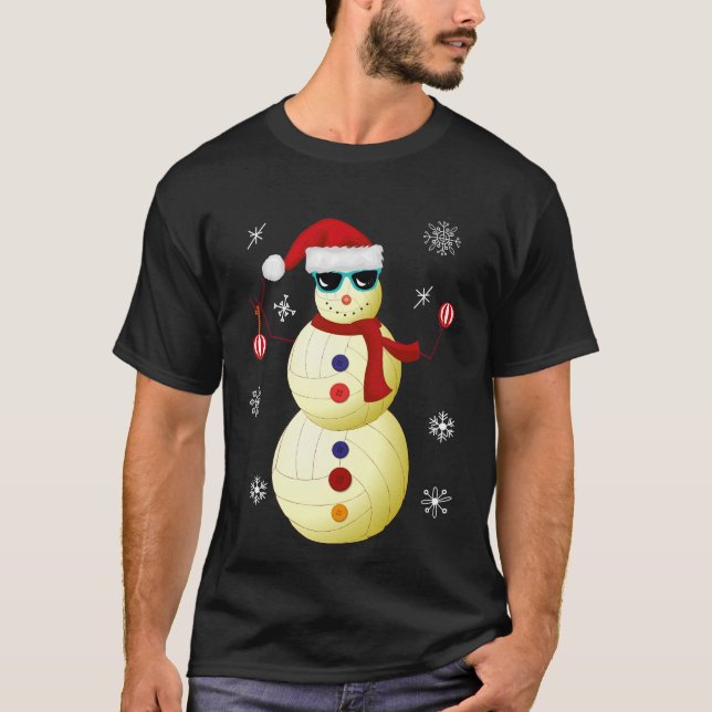 Weihnachtsvolleyball T-Shirt (Vorderseite)