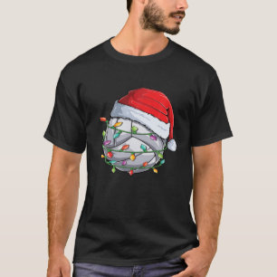 Weihnachtsvolleyball-Weihnachtsmannmütze Funny Xma T-Shirt