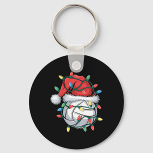 Weihnachtsvolleyball Xmas Weihnachtssport Hat Ball Schlüsselanhänger