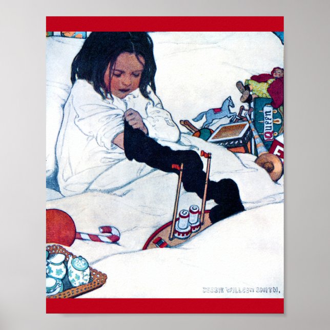 Weihnachtsvorbereitung, Jessie Willcox Smith Poster (Vorne)