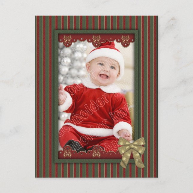 Weihnachtsvorlage Feiertagspostkarte (Vorderseite)