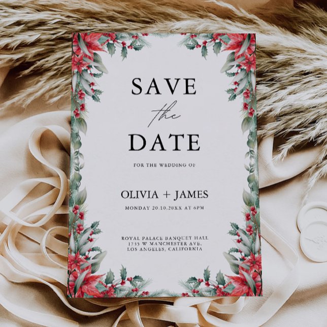 Weihnachtsvorlage Save the Date Einladung (Christmas Save the Date Template)