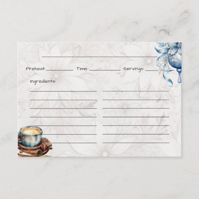 Weihnachtsvormittag Basiskarte Begleitkarte (Vorderseite)