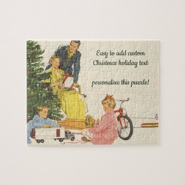 Weihnachtsvormittag, Familienfeierlichkeiten Puzzle (Horizontal)