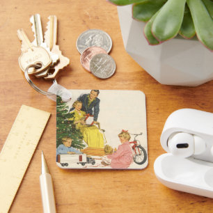 Weihnachtsvormittag, Familienfeierlichkeiten Schlüsselanhänger