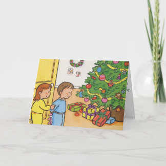 Weihnachtsvormittag Feiertagskarte