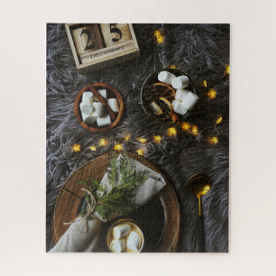 Weihnachtsvormittag Heiße Schokolade & Marshmellow Puzzle