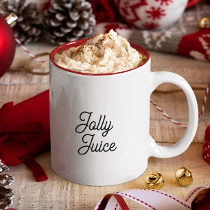 Weihnachtsvormittag Jolly Festive Kleine Geschenk Zweifarbige Tasse
