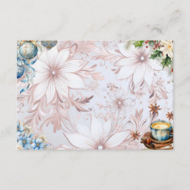 Weihnachtsvormittag leere Rezept-Karte Begleitkarte