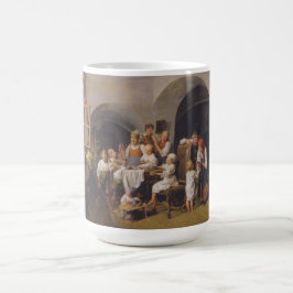 Weihnachtsvormittag (von Ferdinand Georg Waldmülle Kaffeetasse