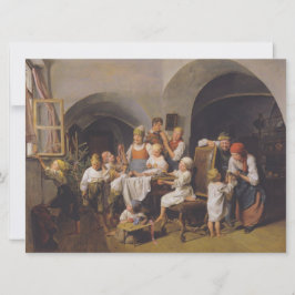 Weihnachtsvormittag (von Ferdinand Georg Waldmülle Karte