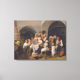 Weihnachtsvormittag (von Ferdinand Georg Waldmülle Leinwanddruck