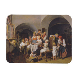 Weihnachtsvormittag (von Ferdinand Georg Waldmülle Magnet