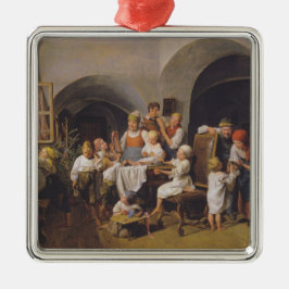 Weihnachtsvormittag (von Ferdinand Georg Waldmülle Ornament Aus Metall