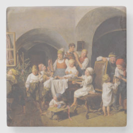 Weihnachtsvormittag (von Ferdinand Georg Waldmülle Steinuntersetzer