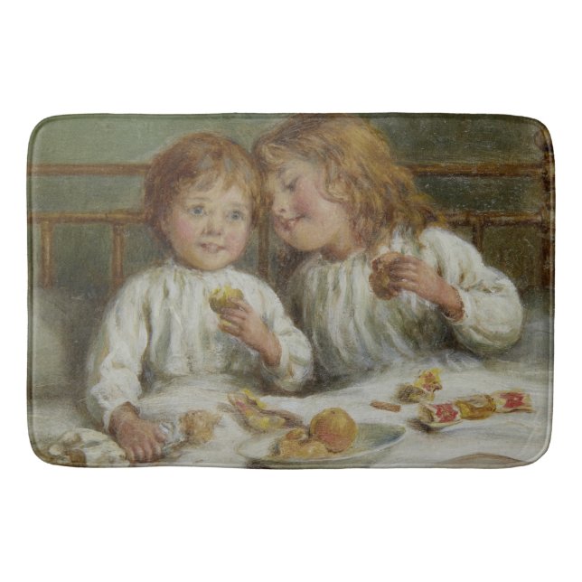 Weihnachtsvormittag (von Joseph Clark) Badematte (Vorderseite)