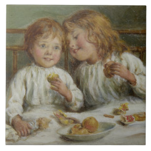 Weihnachtsvormittag (von Joseph Clark) Fliese