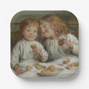 Weihnachtsvormittag (von Joseph Clark) Pappteller