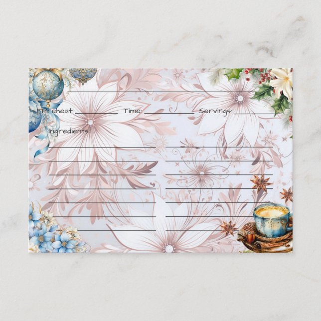 Weihnachtsvormittagskarte Begleitkarte (Vorderseite)