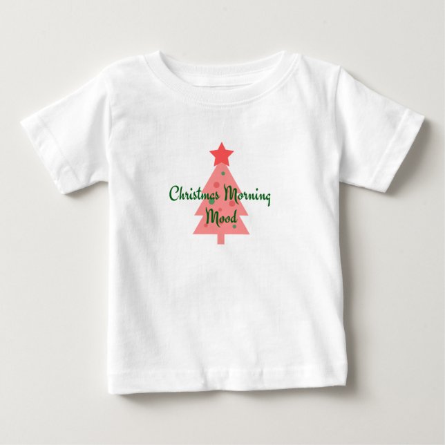 Weihnachtsvormittagsmood Baby Top (Vorderseite)