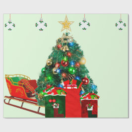 Weihnachtsvormittagspapier Geschenkpapier