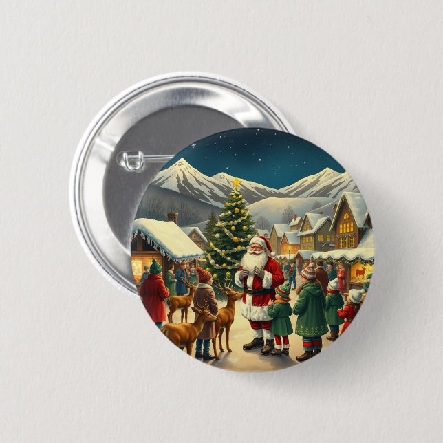 Weihnachtsvorstellung Button (Vorne & Hinten)